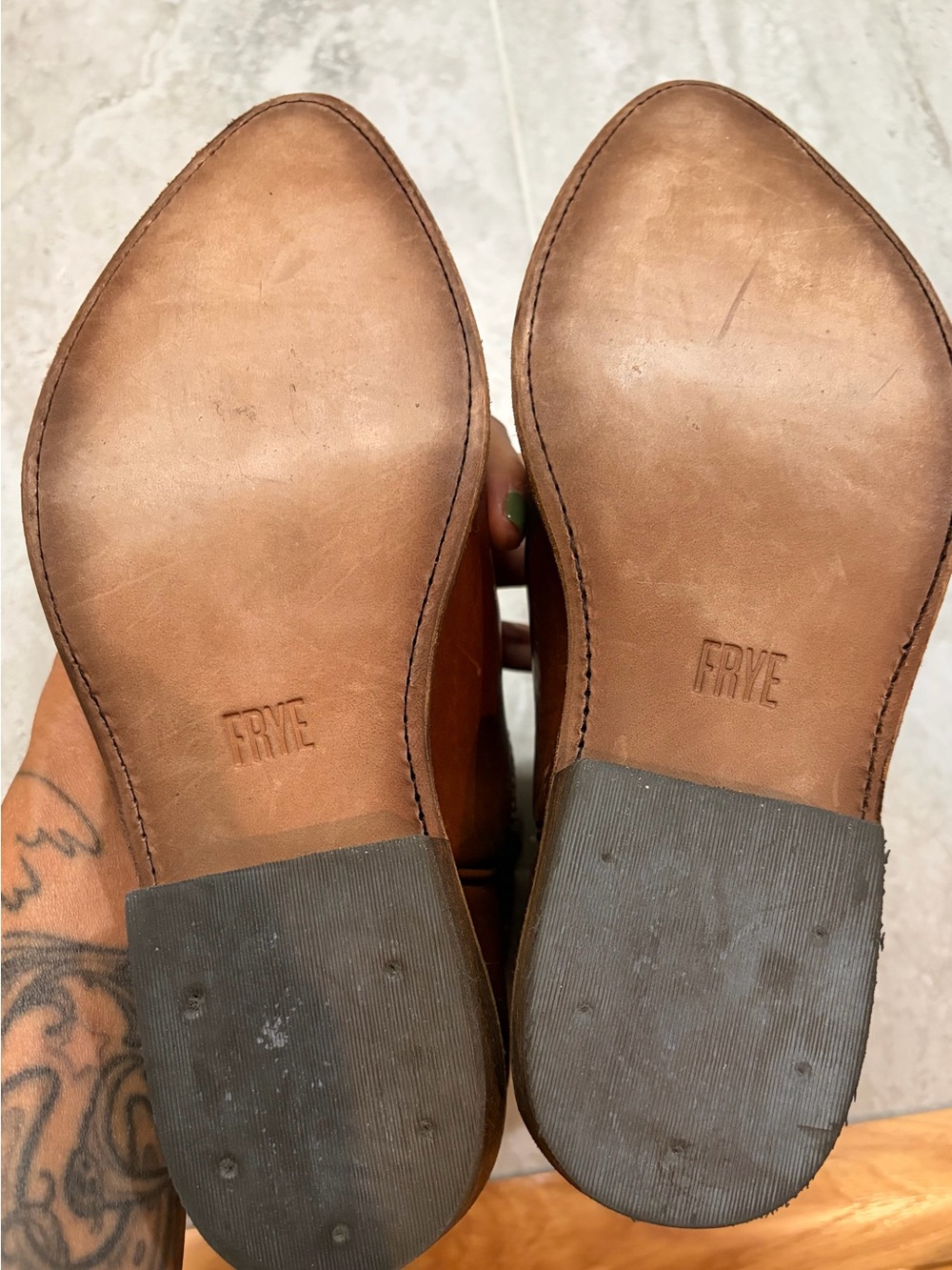 Frye Billy Short Leather Western Boots NWOT size 9 - Picture 5 of 11